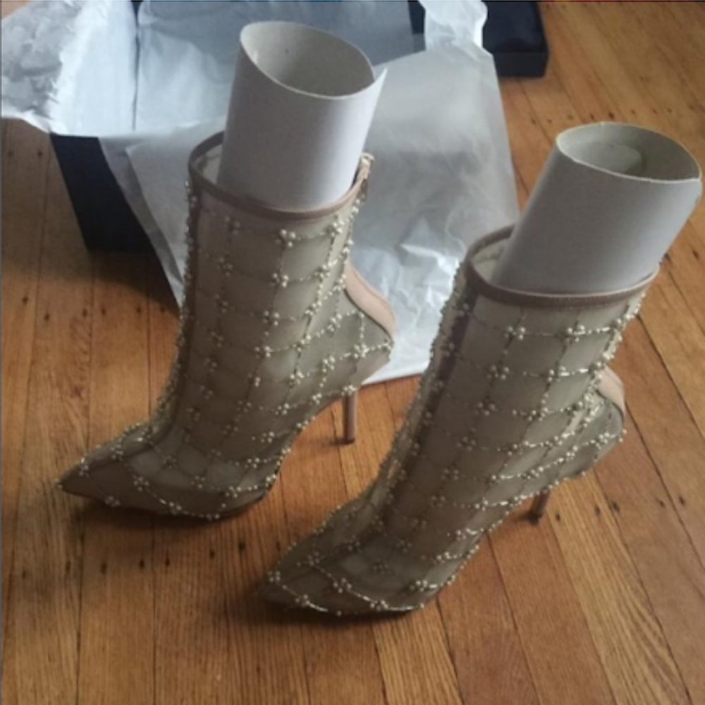 Oscar De La Renta Pearlette Bootie - Picture 2 of 6